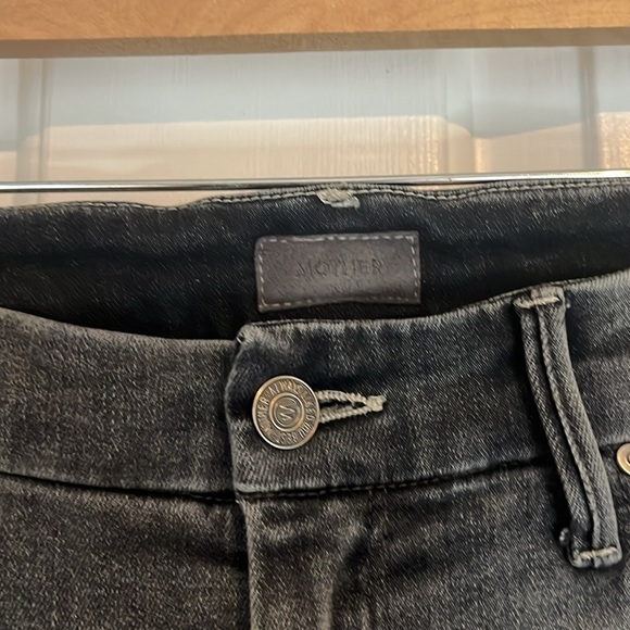 Mother | The Looker Frayed Ankle Jeans In Huntress Size 28/6 Gray Raw Hem 90s - Picture 6 of 13